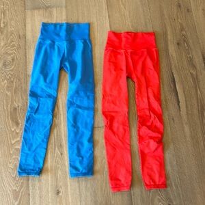 2 pairs of Free People Mvmt Good Karma leggings, XS/S
